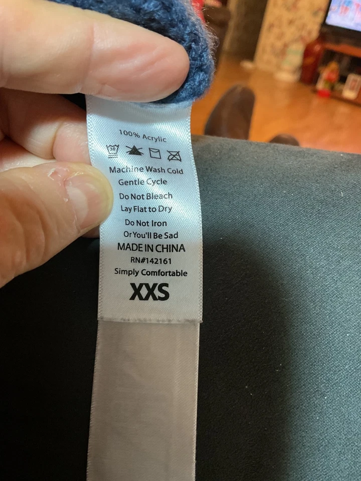 LuluRoe COLOR-BLOCK SWEATER DRESS (LAUREN)BRIGHT COLORS XXS/40"C33"long - Image 4 of 4