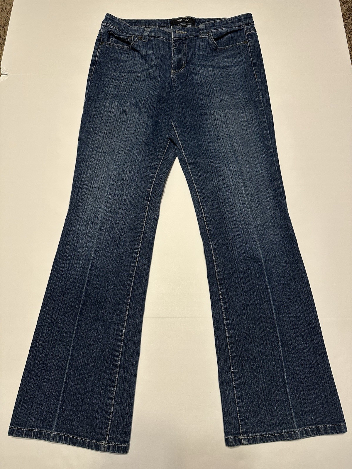 Nine West Jeans Women’s Size 12 Regular Straight Fit Blue Denim