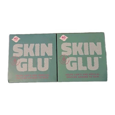 2 Boxes Skin Glu 40 Wipes Each = 80 Helps Com's & Medical Devices Adhere To Skin
