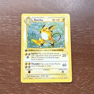 1st Edition Shadowless Raichu | eBay