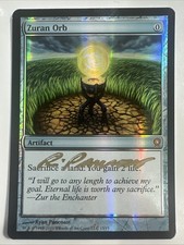 Foil Artist Signed - Zuran Orb (Magic The Gathering, MTG) From the Vault: Relics