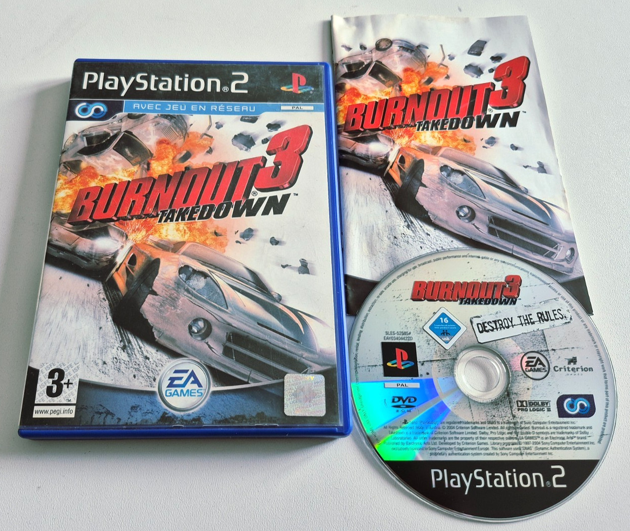 Burnout 3 Takedown - PlayStation 2 PS2 - PAL FR - Complet