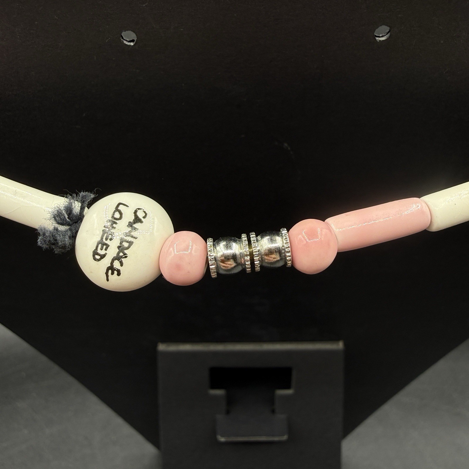 Ruby Z Candace Loheed Ceramic Pink, White  Beaded… - image 4