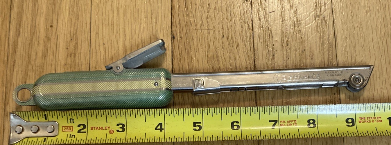 Vintage GREEN Rare Metal COGHLAN'S IMCO  Long Spark Lighter