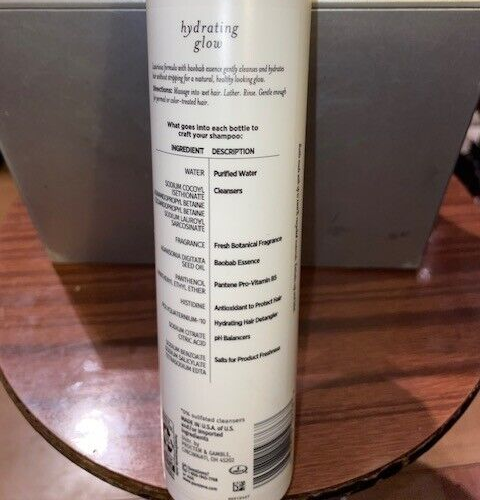 Champú Pantene Nutrient Blends Hydrating Glow Baobab Essence sin sulfato 9,6 OZ - Imagen 5 de 6