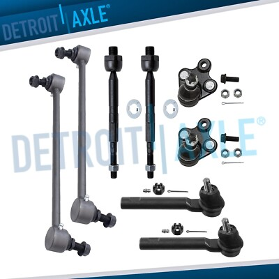 #ad #ad Front Ball Joints Tie Rod Ends Sway Bars for 2007 2008 2009 2010 2011 Honda CR V $78.42