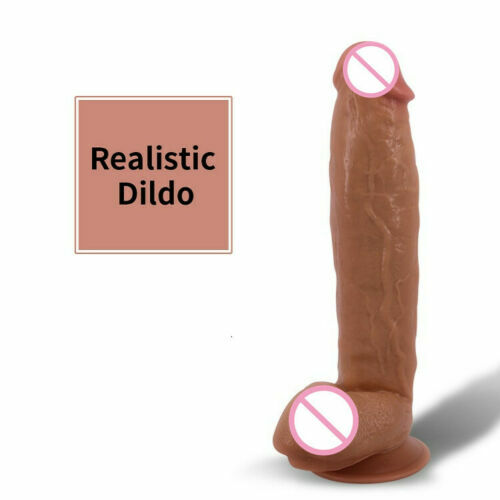 HUGE 30.5 cm - 12 inch Long Thick Dildo Realistic Penis Waterproof Suction Cup - Picture 1 of 5