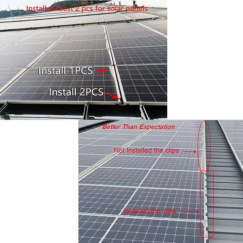 1-10 Stück Solarpanel Rahmen Wasser Abfluss Wasserumleitung Clips - Picture 7 of 16