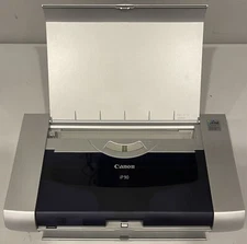 Canon PIXMA iP90 Portable Photo Inkjet Printer Tested Some INK But No CABLES