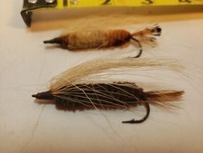 2 Vinage Fly Fishing Heavy Flies From 1930's See Description