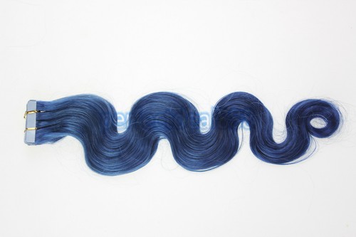 7A 18'' Body Wavy Curly Tape In Premium 100% Remy Human Hair Extensions 20pcs UK - Picture 142 of 155