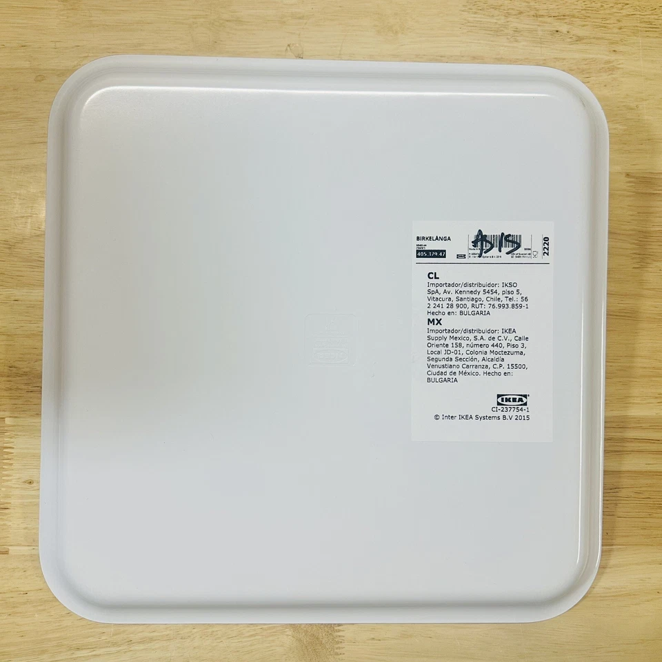 Bandeja Ikea BIRKELANGA Hoja Verde Flor Patrón Eslavo Rojo Amarillo Flores 13x13" Foto 3 de 4