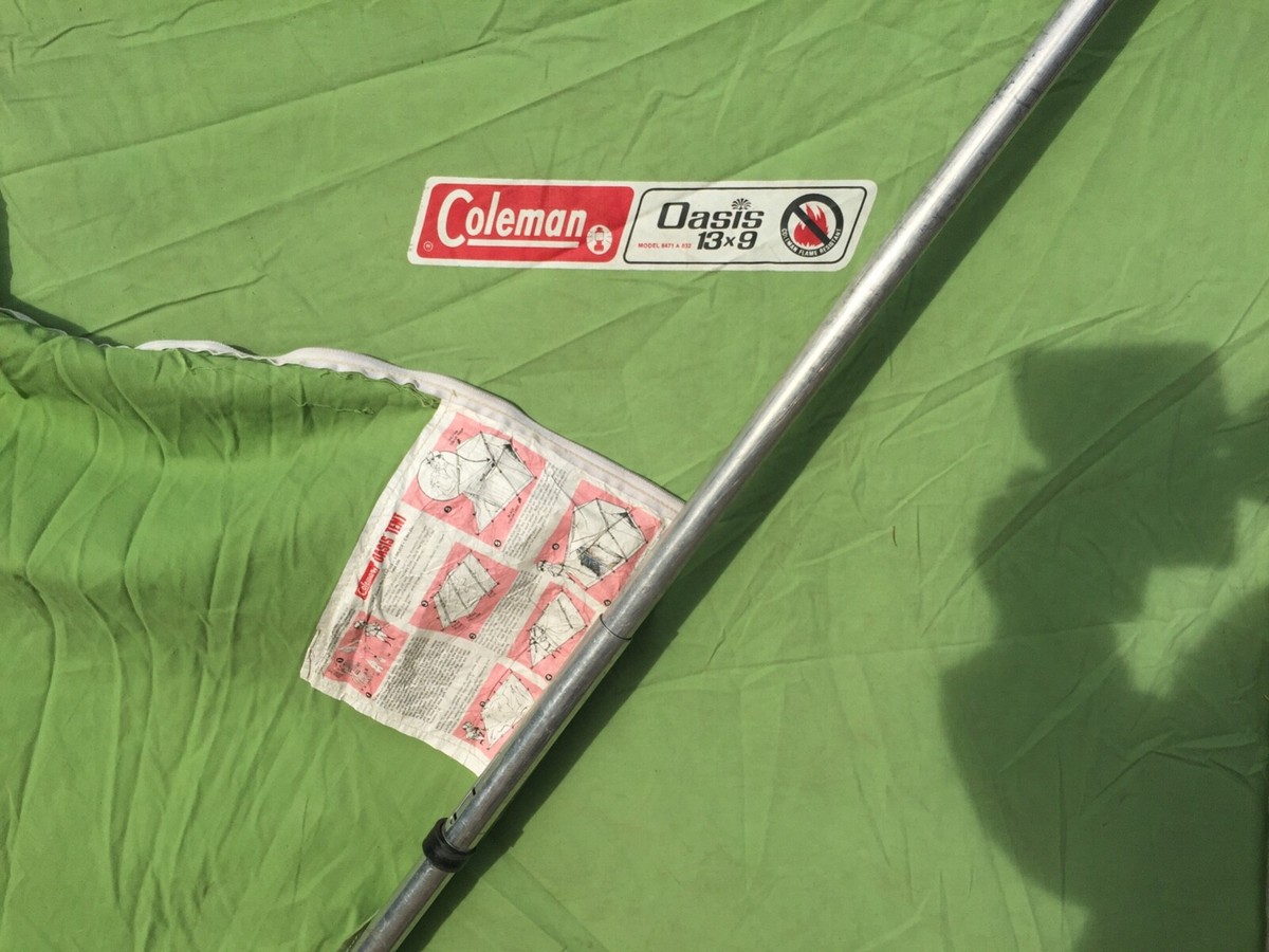 COLEMAN OASIS 13'X9' TENT Vintage intact 1978 classic fun Model
