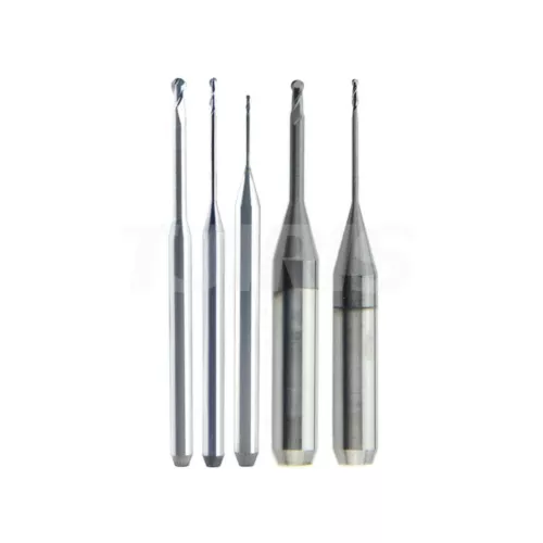 1pc Rainbow Milling Burs Diamond Coated End Mill for PMMA/Wax/Zirconia/Metal