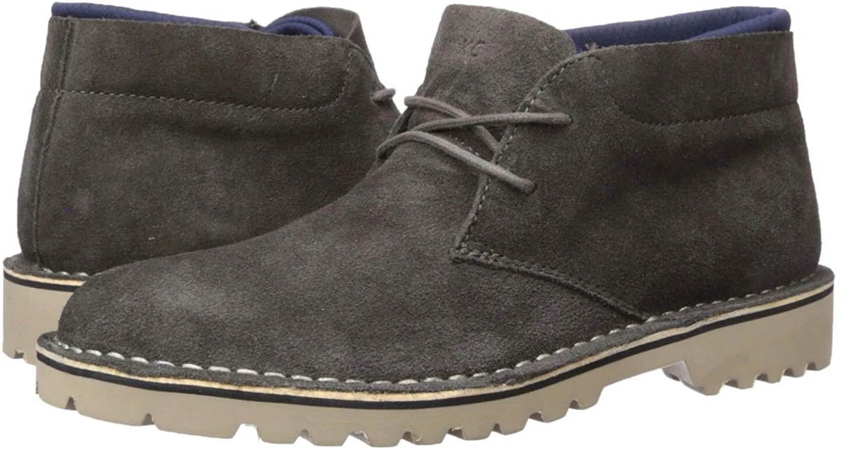 Kenneth Cole Reaction Suede Gray Boots for Men for Sale 