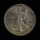 Walking Liberty Silver Half Dollar 1941 P. Choice Extra Fine. Lot # 9049-40-313