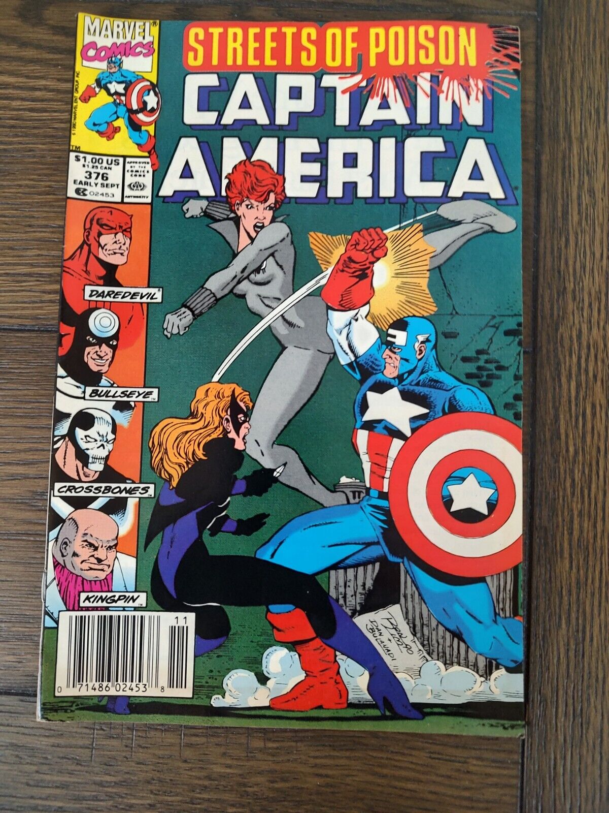 Captain America #376 ( SEPT 1990, Marvel )