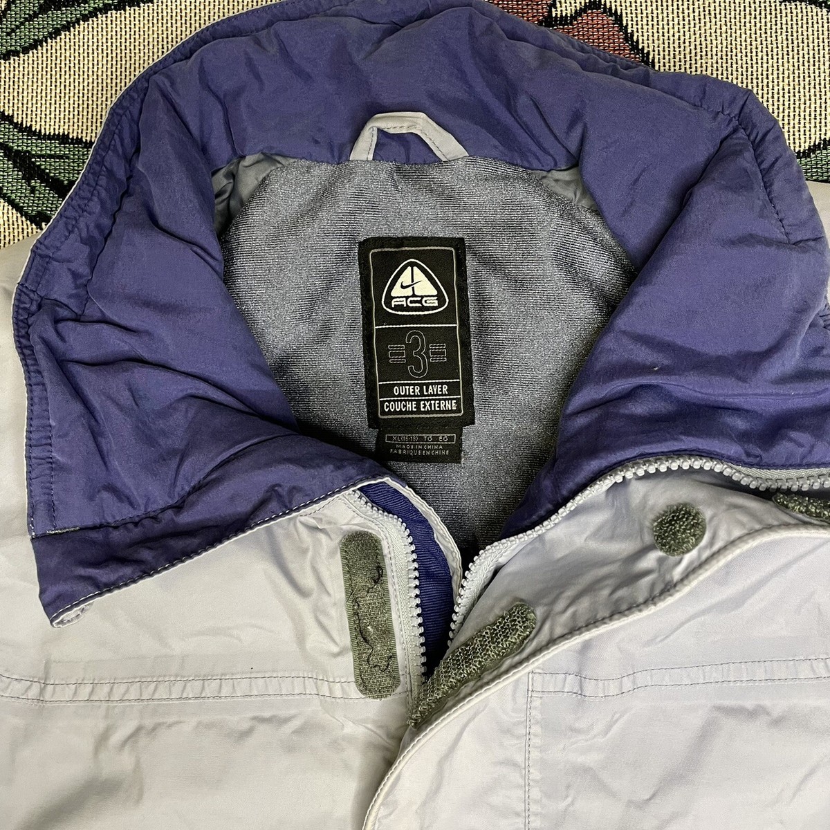 ジャケット・アウター 90s NIKE ACG mountain parker city Vintage 90s Nike ACG Mountain Parka Jacket Size M Blue