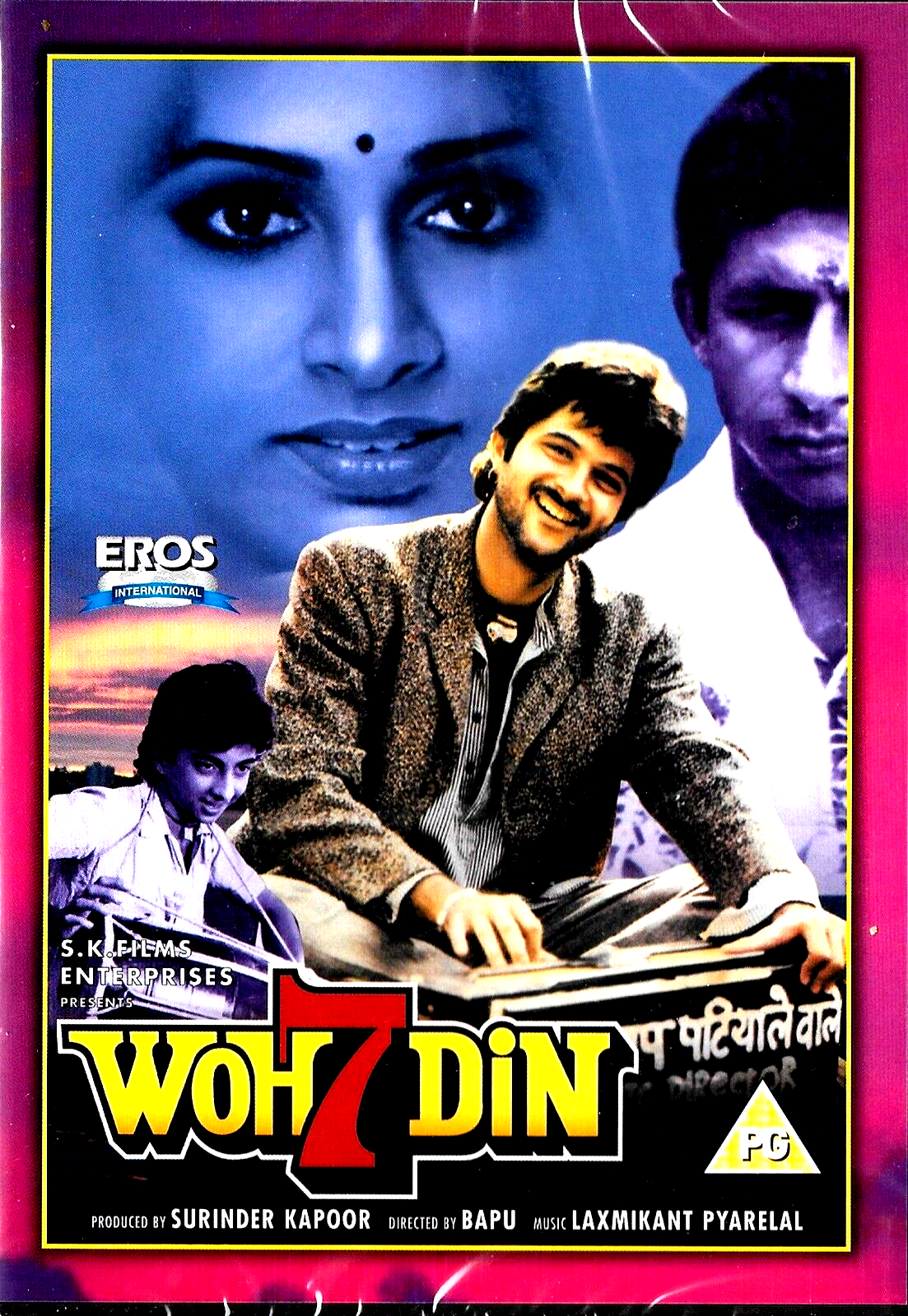 WOH 7 DIN - ANIL KAPOOR - PADMINI KOLHAPURE - NEW BOLLYWOOD DVD - FREE UK POST