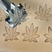 Leather Stamping Tool - Hemp Leaf Stamp