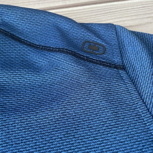 Ogio Polo Shirt Mens XL Blue Short Sleeve Golf Logo Polyester Adult - Picture 7 of 12