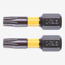 Felo 63617 Torx T20 x 1" Impact Bit - 2 per pkg, Lifetime Warranty, Made In Germ