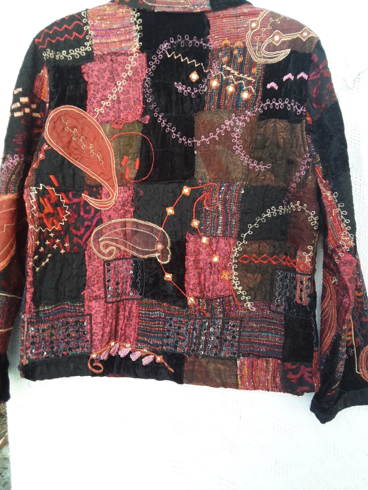Chicos Design Boho, Tapestry, Patchwork Embroider… - image 11