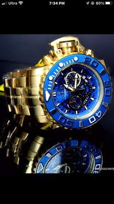 INVICTA SEA HUNTER Pro Diver CHRONO SPORTS, M# 22134 WR 200M 58MM Big Watch, New
