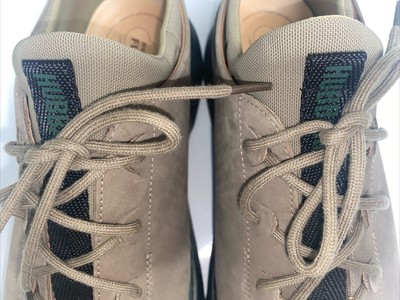Samuel Hubbard Taupe Green Nubuck Leather Flight Men\'s Size 10.5 Sneakers Shoe Samuel Hubbard Taupe Green Nubuck Leather Flight Men main image 2