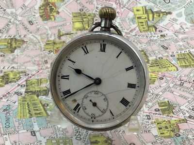 Orologio Tasche Patent Depose Silber London 1913. Swiss Made