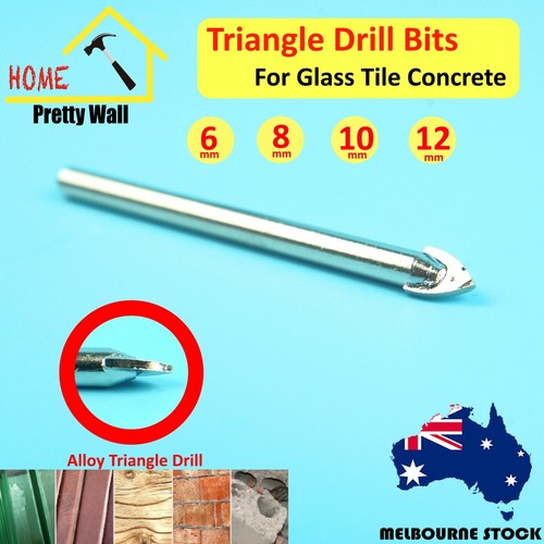 Alloy Glass Triangle Drill Bit Set For Porcelain Tile Concrete Brick ...