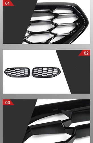 2PCS Glossy Black Grille fits for BMW Z4 G29 2019-2024 Replacement Radiator Mesh - Picture 6 of 6