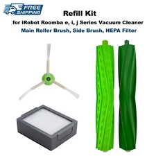 Roller Side Brush Filter Replacement Kit for iRobot Roomba i1 i1+ i2 i2+ i3 i3+