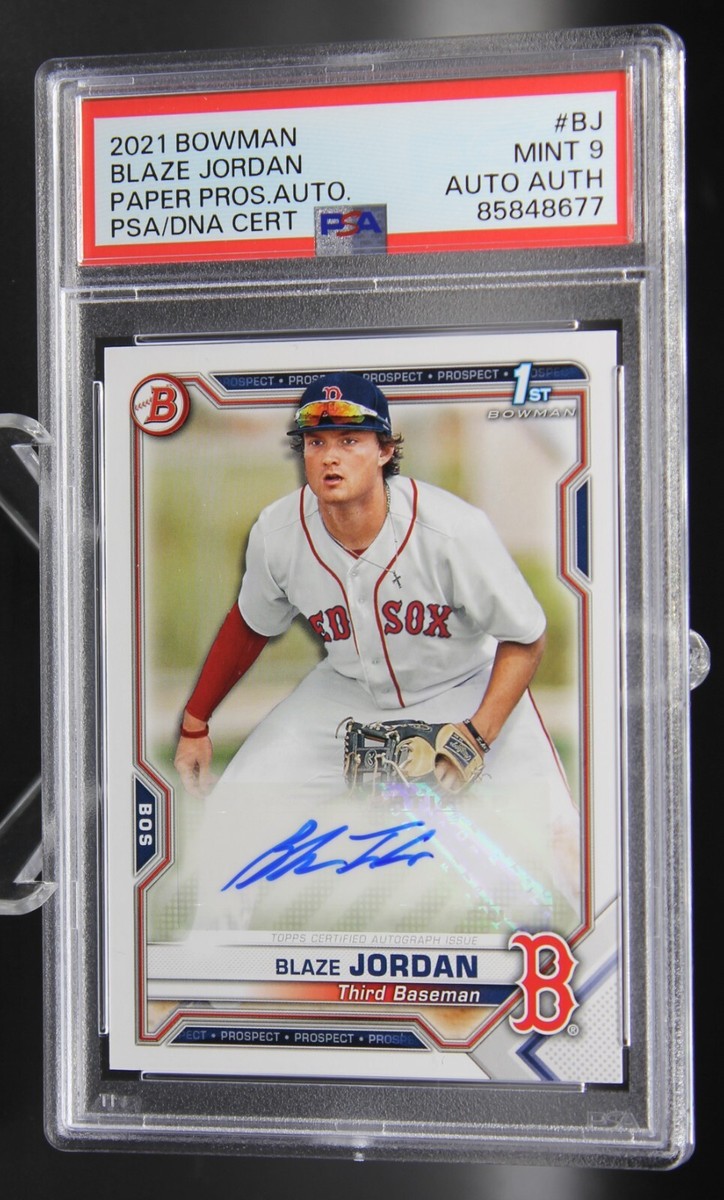 その他 PSA9 BLAZE JORDAN 1st BOWMAN AUTO /100 Blaze Jordan - 2021 Bowman Prospect Auto 