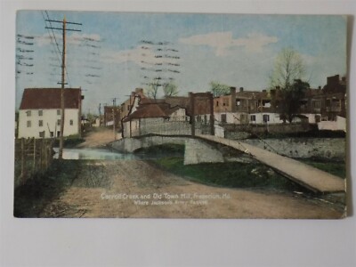Frederick, Maryland MD ~ Carroll Creek & Old Town Mill 1913 L707