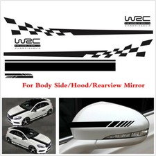 Vehicle Body Stickers Hood Rearview Mirror Decals Waterproof Stripe Long Style