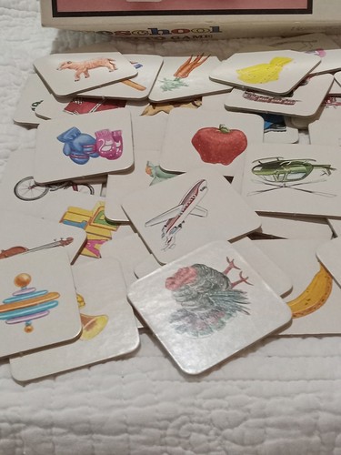 Vtg Preschool Lotto Game Complete 1990 USA American Publishing LIN Toys - 第 11/12 張圖片