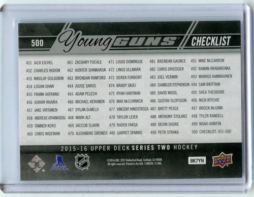 2015-16 Upper Deck Young Guns pick what you need!!! - Picture 181 of 185