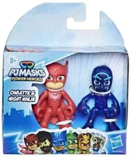 NEW Disney Junior PJ Masks Owlette & Night Ninja 2.5-Inch Mini Figure 2-Pack