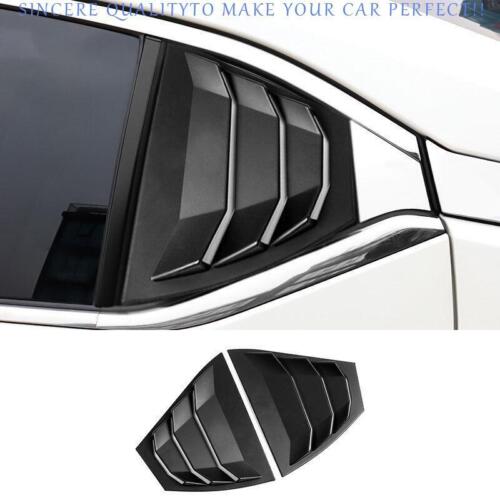 For Nissan Sentra 2020-2024 Matt Black Quarter Window Louver Shutter Side Vent - Foto 1 di 6