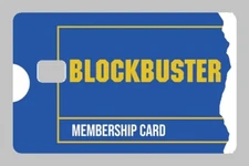 Retro BLOCKBUSTERS Membership Card Fan Art Credit Card Decal