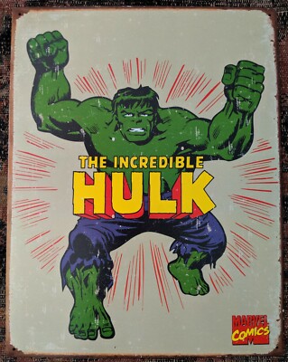 Marvel Hulk Türschild Aus Metall – „Gamma Radiation – Keep Out“ – Offizielles Lizenzprodukt A5