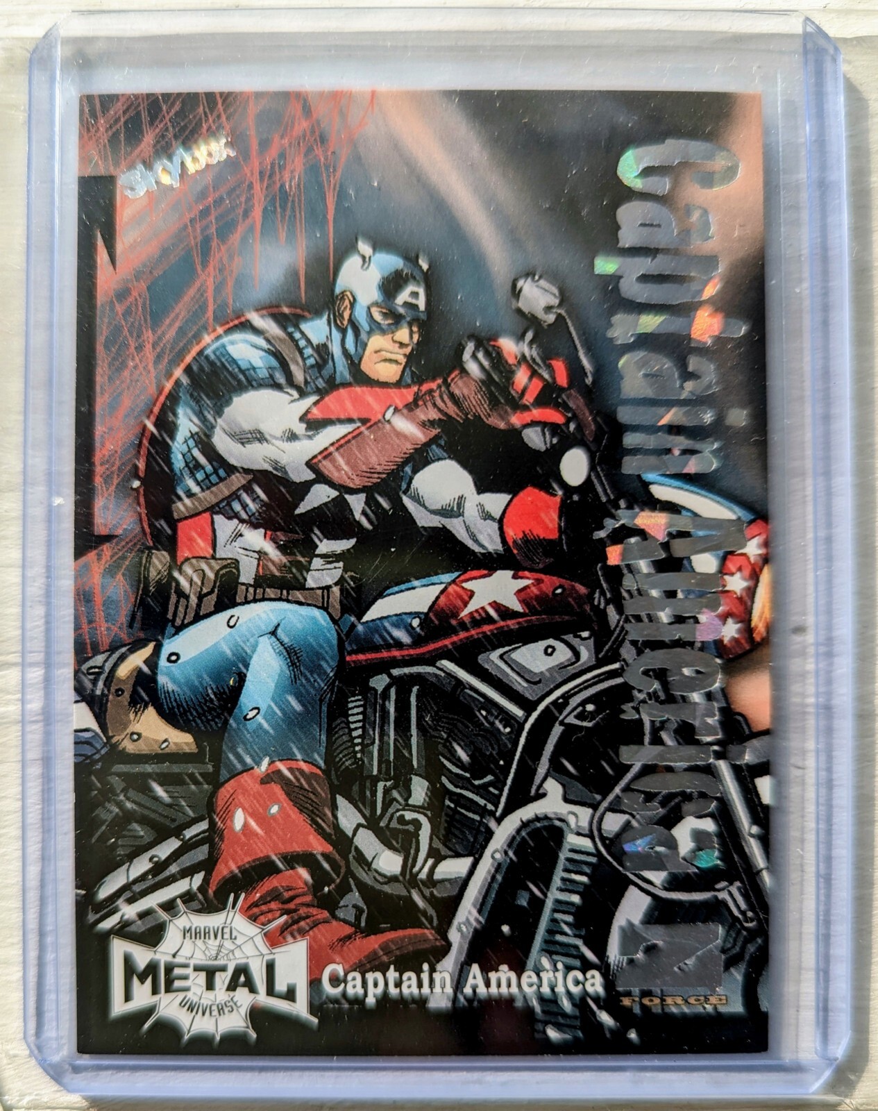 2022 Marvel Metal Universe Spider-Man Z-Force Amazing Rave Captain America 7/62