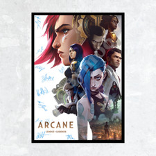 ARCANE LOL TV SERIES FULL CAST SIGNED AUTOGRAPH POSTER PRINT A5 A4
