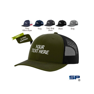 Custom Embroidered Trucker Hat Baseball Cap Personalized Dad Hat