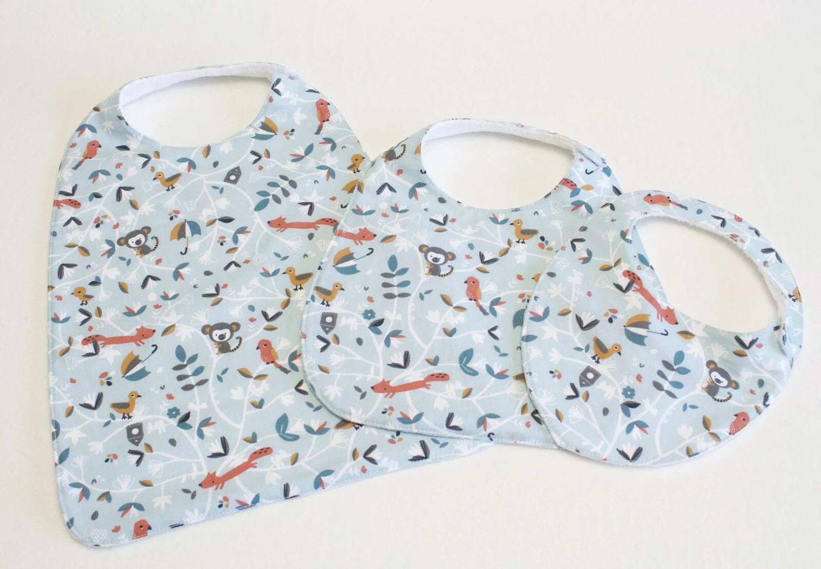 Maily Design - 1x Wild Nature Bib Large Model - Made in France - HandMade
