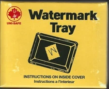 Uni-Safe Watermark Detector Tray 3-1/4" x 2-1/2" x 3/4" with Flat Bottom U478