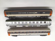 LIMA H0 TRIS CARROZZE CONVOGLIO Sncf internazionale X 656 645 424 646 Navetta H0
