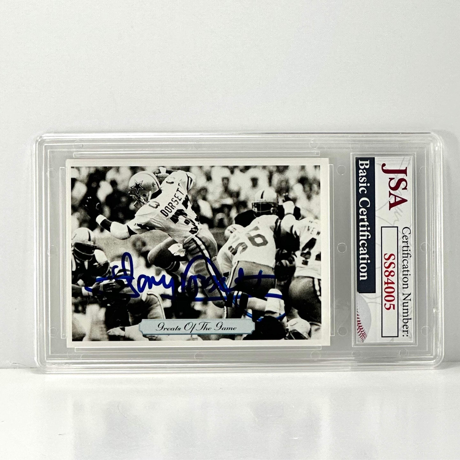 1992 AW Sports #293 Tony Dorsett Greats of the Game Auto JSA Authentic 