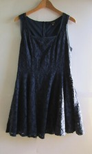 City Studio Dress Color: Navy Blue-Size: 13